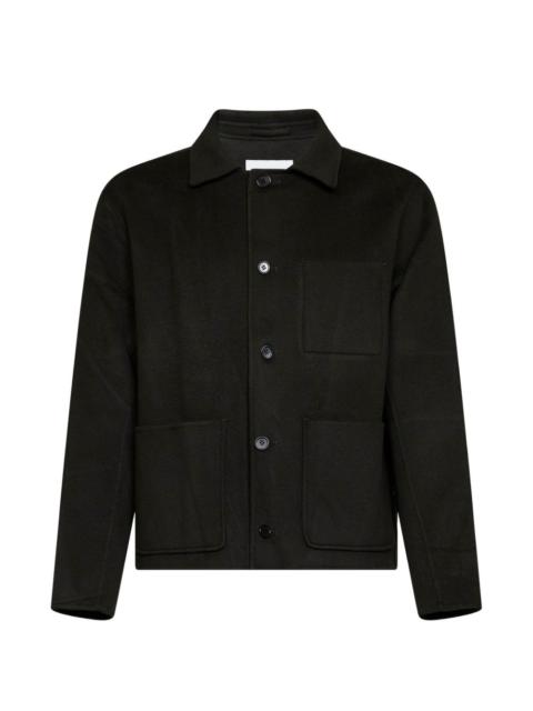 NN07 button-up patch-pocket overshirt