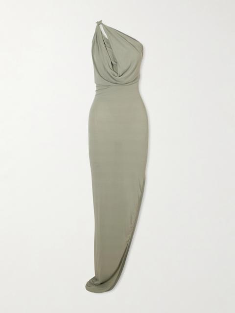 Rick Owens Aaliyah One-shoulder Jersey Gown