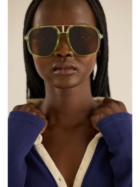 FREE PEOPLE Janis Detail Aviator Sunglasses