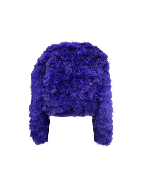 DSQUARED2 Feathers Bomber Jacket Blue Polyamide