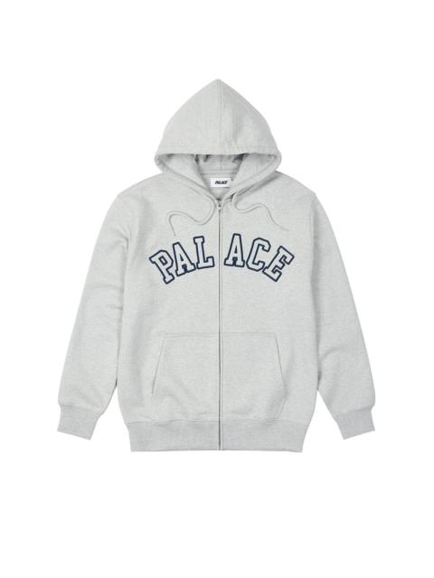 PALACE OUTLINE ARCH ZIP HOOD GREY MARL