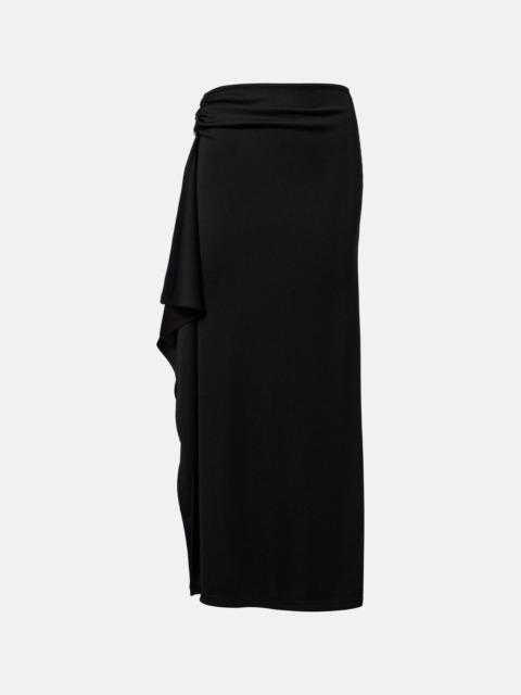 CHRISTOPHER ESBER Asymmetric draped jersey maxi skirt
