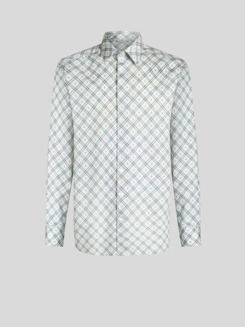Etro MICRO-PAISLEY AND CHECK SHIRT
