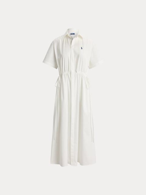 Polo Ralph Lauren Cotton Drawcord Maxi Shirtdress