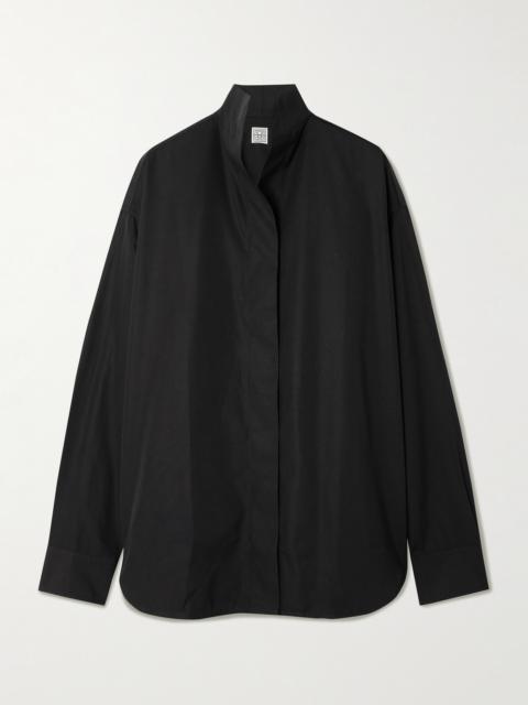 TOTEME Sharp Oversized Cotton-poplin Shirt