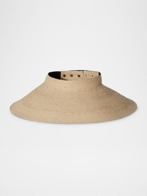 Janessa Leoné Birdie Wide-Brimmed Raffia Visor