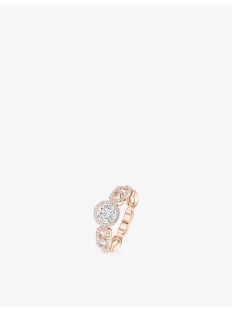 MESSIKA Move Link 18ct rose-gold and 0.30ct brilliant-cut diamond ring