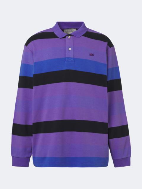 ERL Striped cotton jersey polo shirt