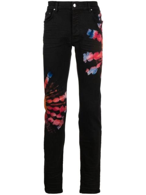 AMIRI tie-dye print skinny jeans