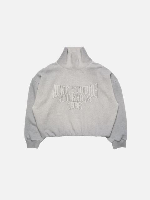 Acne Studios Fleece sweatshirt with logo - Grey Melange