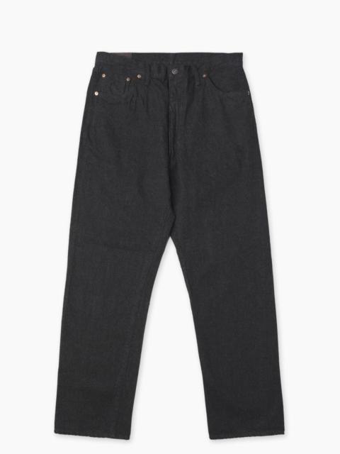 KAPTAIN SUNSHINE KAPTAIN SUNSHINE 5P ZIPPER FRONT DENIM PANTS ONE WASH BLACK