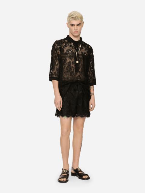 Dolce & Gabbana Lace jogging shorts