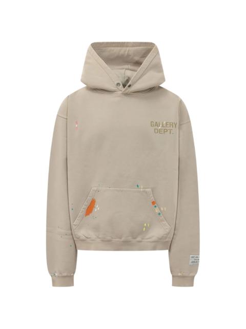 GALLERY DEPT. Gallery Dept. Paint-splatter Logo-print Hoodie