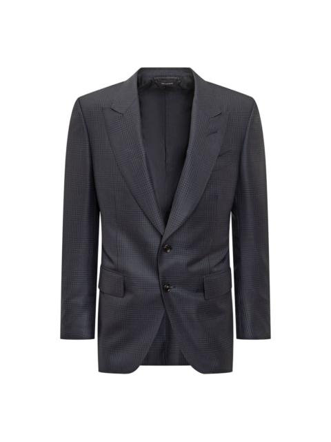 checked two-button jacket