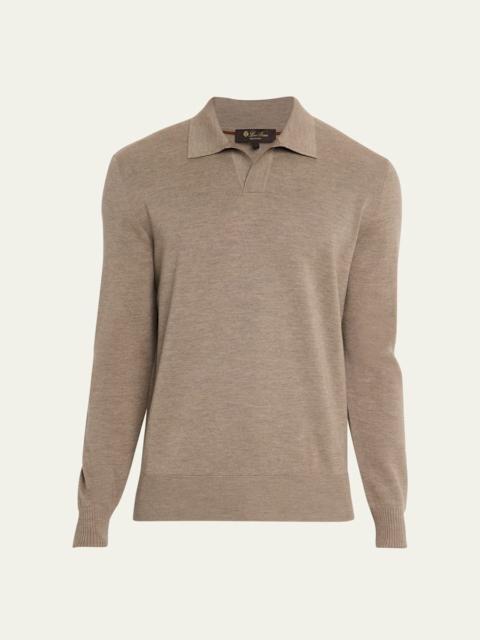 Loro Piana Men's Empire Wish Buttonless Polo Shirt