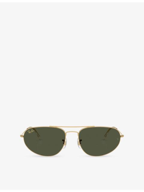 Ray-Ban RB3945 Explorer IV Irregular Metal Sunglasses