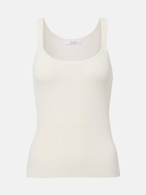 Max Mara Helier ribbed-knit cotton-blend tank top