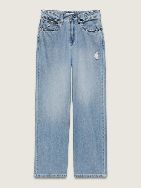 Sirelle 5 Pocket Denim Puddle Pants