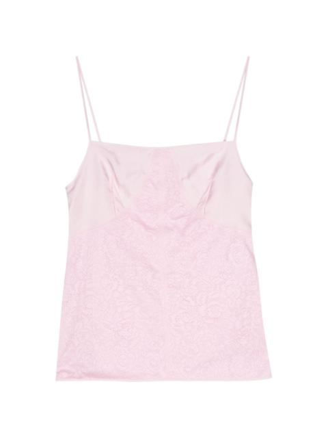 Jil Sander JIL TOP VST CAMI SQR NCK SLVLSS FRNT LACE 적용 CTTN