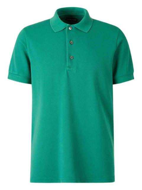 TOM FORD ribbed short-sleeve polo shirt