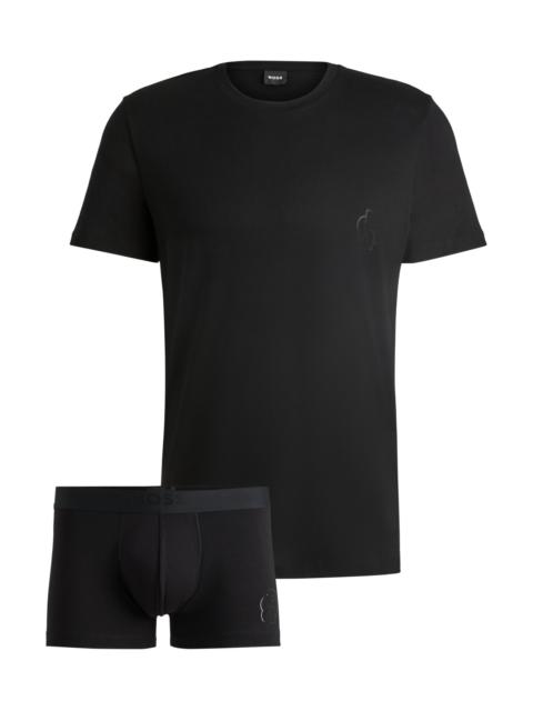 BOSS GIFT-BOXED UNDERWEAR SET WITH DOUBLE MONOGRAMS