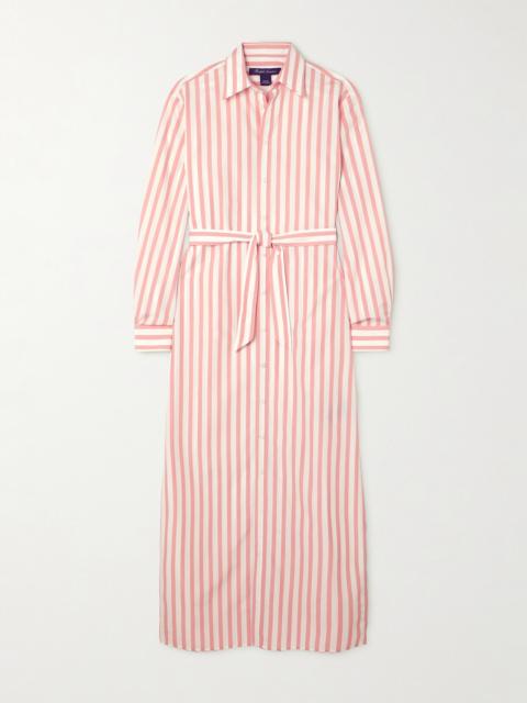Ralph Lauren Ysabella Striped Cotton-poplin Maxi Shirt Dress