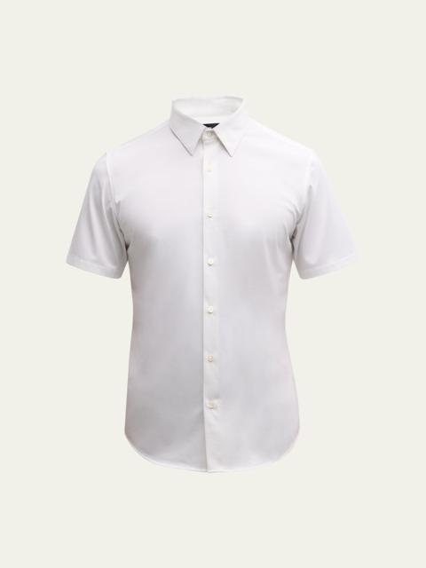 Theory Men's Irving Short Sleeve Shirt in Structure Knit