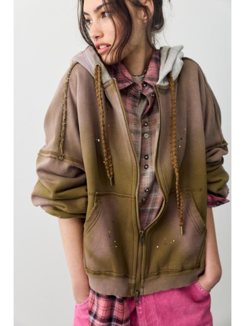 FREE PEOPLE We The Free Fun Pieced Zip-Up