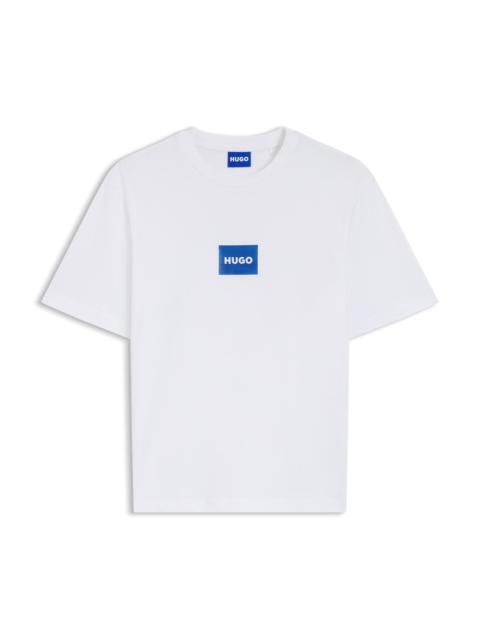HUGO LOGO-PRINT T-SHIRT IN COTTON JERSEY