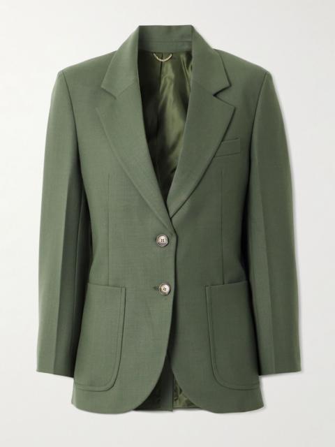 Victoria Beckham Twill blazer Green
