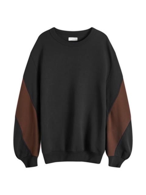 Dries Van Noten Handy Panel Sleeve Crew Sweatshirt