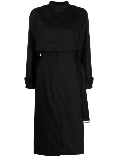 Trench cotton midi dress