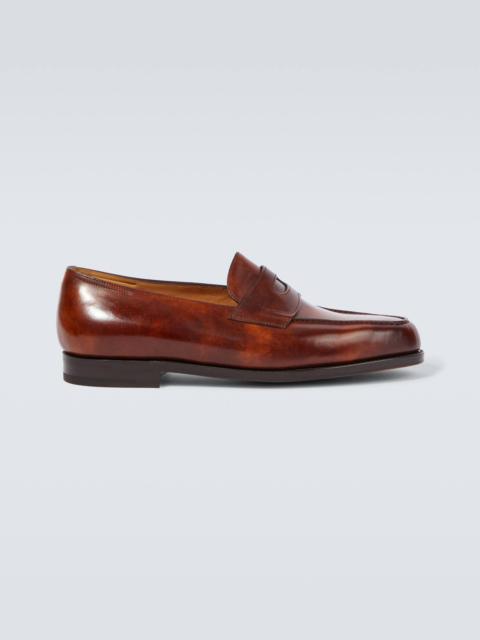 Lopez brushed leather penny loafers