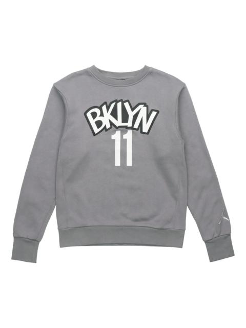 Jordan 공기 요르단 브루클린 그물 둥근 목 Pullover 회색 CN1035-002