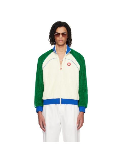 Green & Off-White Summer Track Jacket