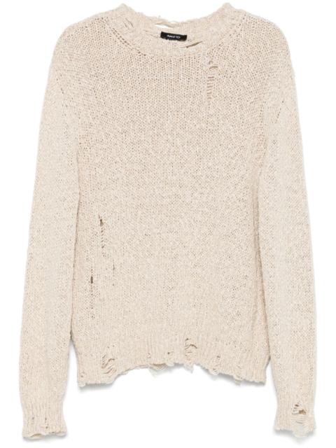 Avant Toi crochet-knit sweater