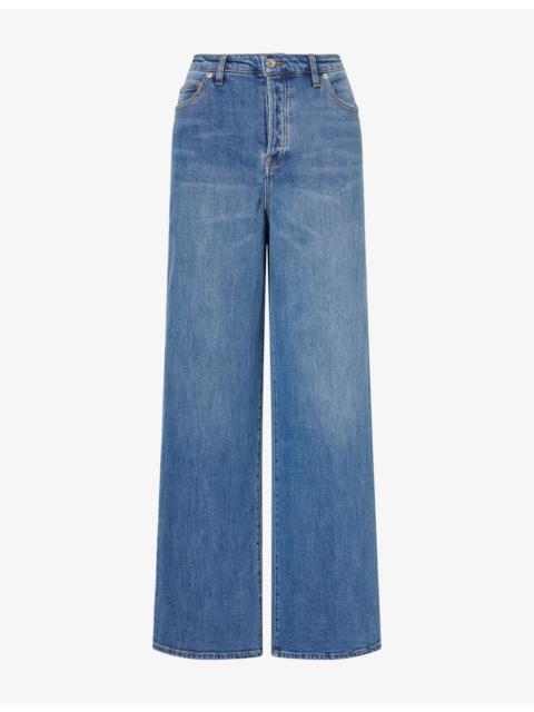 GOOD AMERICAN Vintage Wide-Leg Denim Jeans