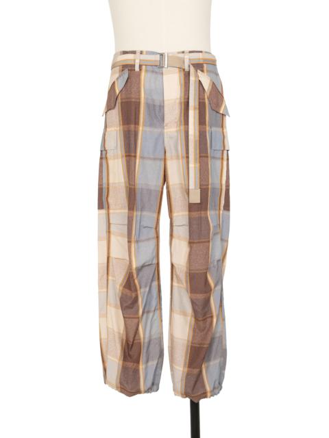 sacai Plaid Pants