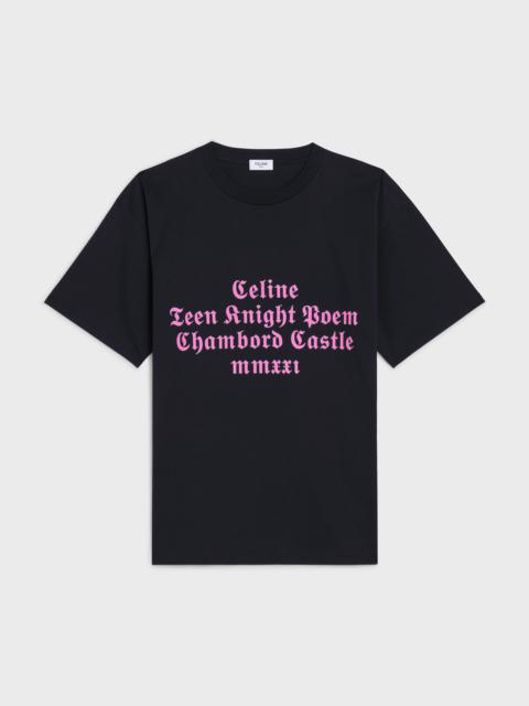 CELINE LOOSE CHAMBORD T-SHIRT IN COTTON JERSEY