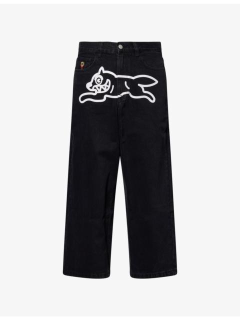 ICECREAM Running Dog Straight-Leg Denim Jeans