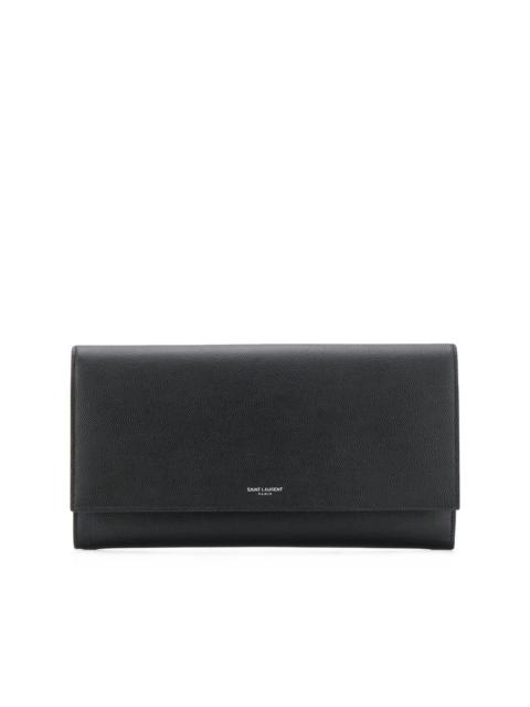 SAINT LAURENT logo travel briefcase