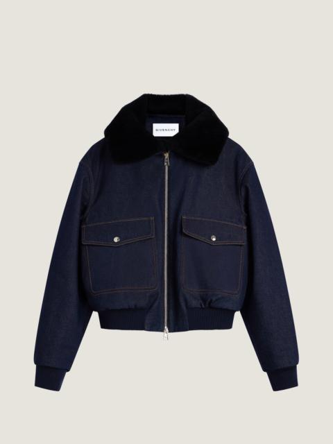 Givenchy PINCH BLOUSON IN RAW DENIM
