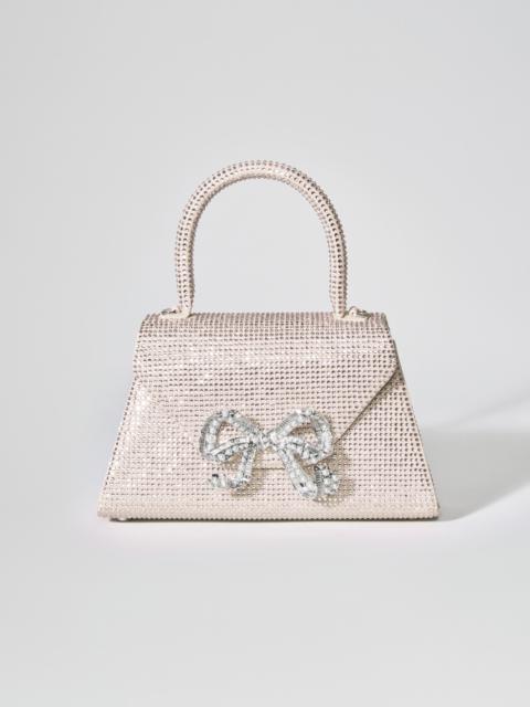 self-portrait Champagne Rhinestone Bow Envelope Mini Bag