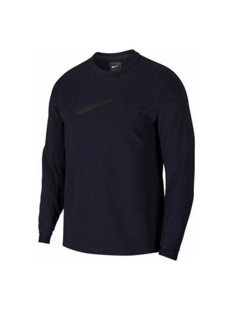 Nike Nike teck pack round collar long sleeves shirt 'Dark grey' AR1557-475