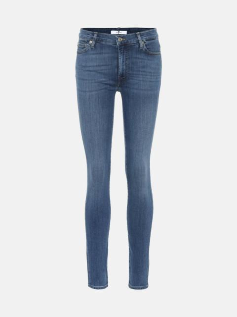 7 For All Mankind Slim Illusion Luxe high-rise skinny jeans