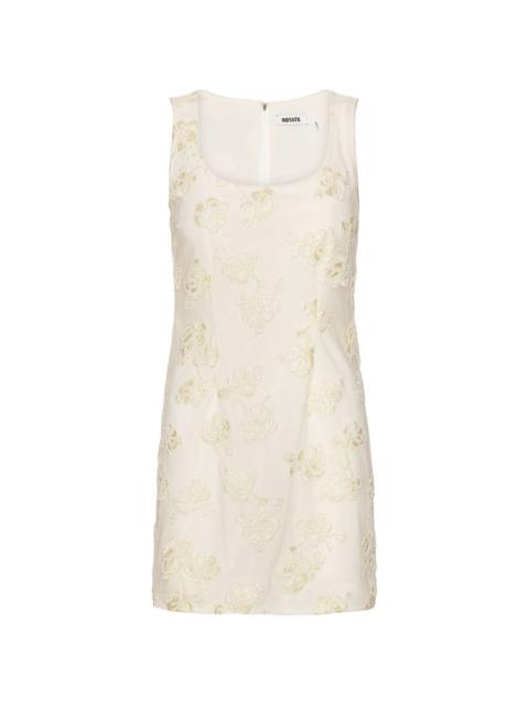 ROTATE beaded mini dress