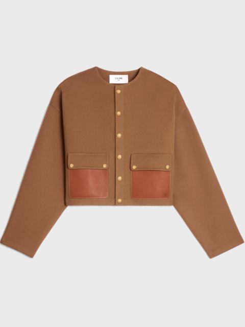 CELINE cardigan with snap buttons in double face cashmere