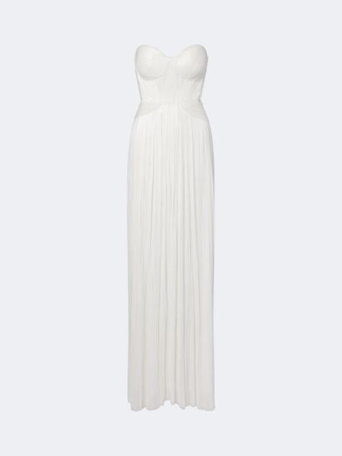 MARIA LUCIA HOHAN Kamina cutout silk tulle bustier gown