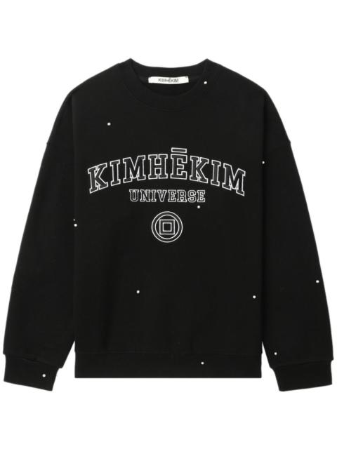 KIMHĒKIM pearl-embellished sweatshirt