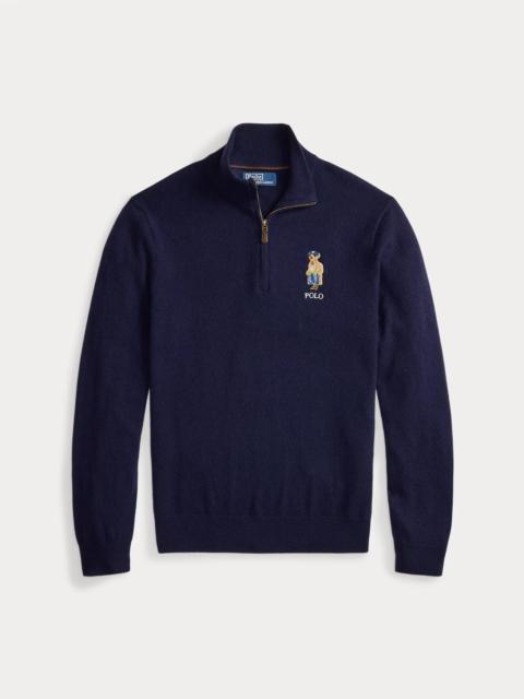 Polo Ralph Lauren Polo Bear Wool Quarter-Zip Sweater